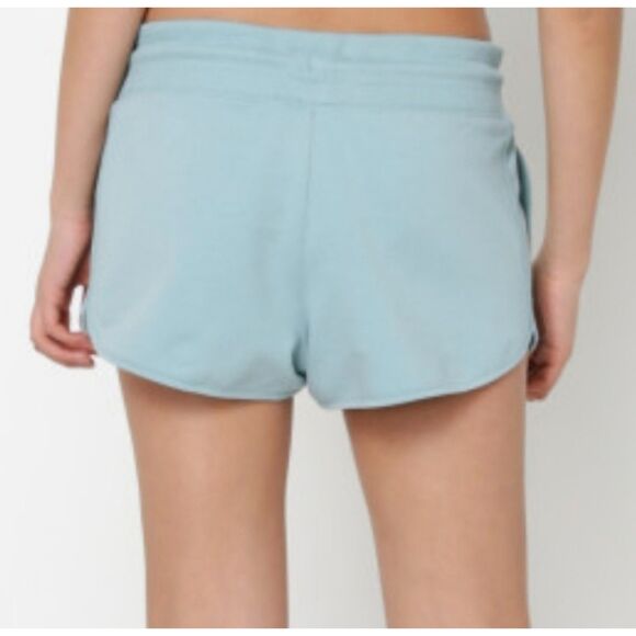 Ivy Park Elastic Waist Shadow Logo Drawstring Terry Shorts Pale Blue XL - Picture 2 of 10